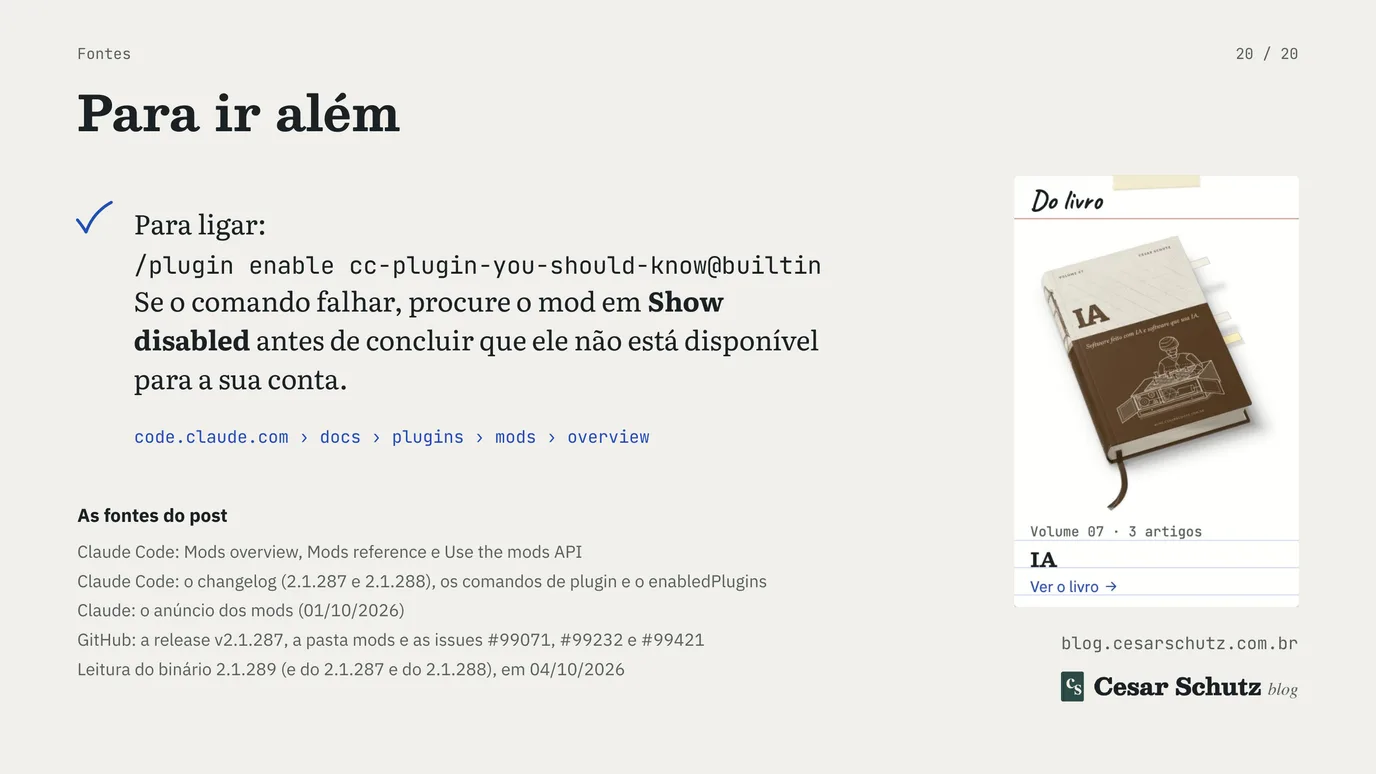 Slide 20 de 20: You should know do Claude Code